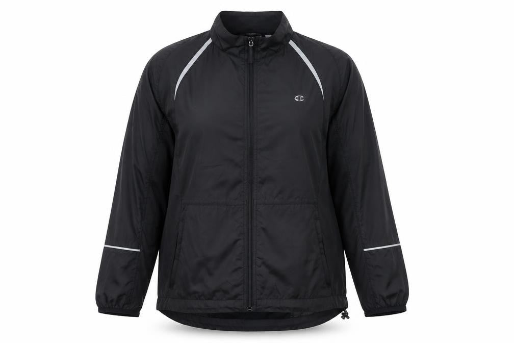 Champion Women's Black Regular Fit Basic Jacket Size 18