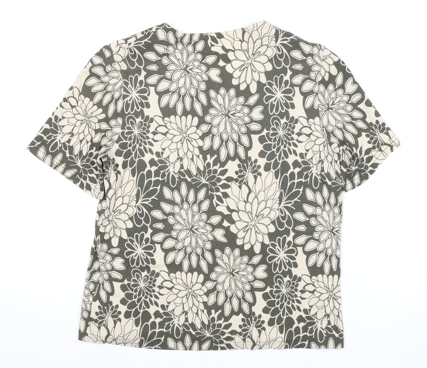Eastex Women's Multicoloured Floral Crop T-Shirt Size 10