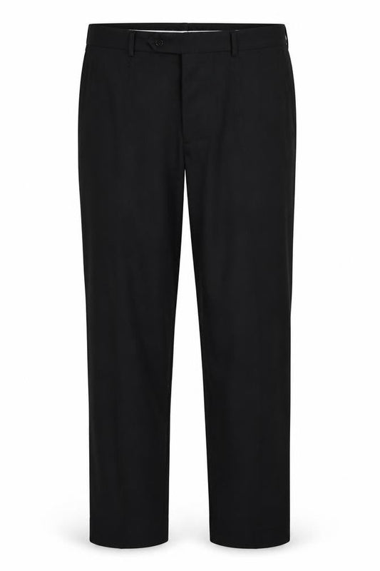 Dehavilland Men's Black Regular Fit Trousers, Size 34