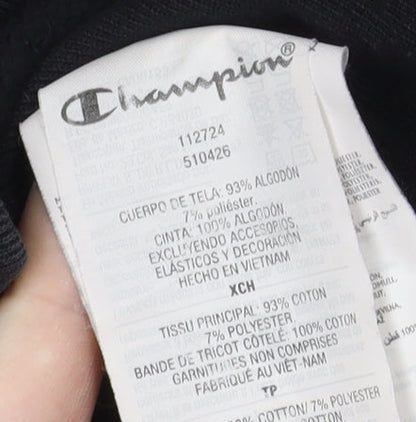 Champion Mens Black Pullover Hoodie XS