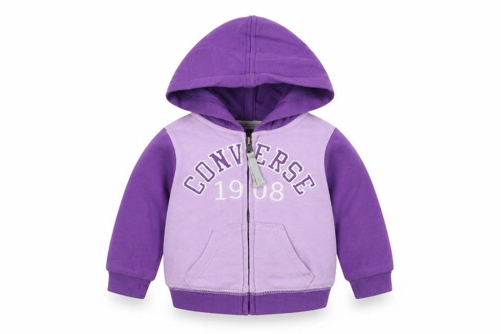 Converse Unisex Baby Purple Jacket 3-6 Months Hooded