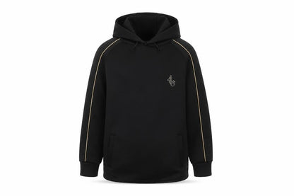 Front view of Sonneti boys’ black pullover hoodie 10-12 years