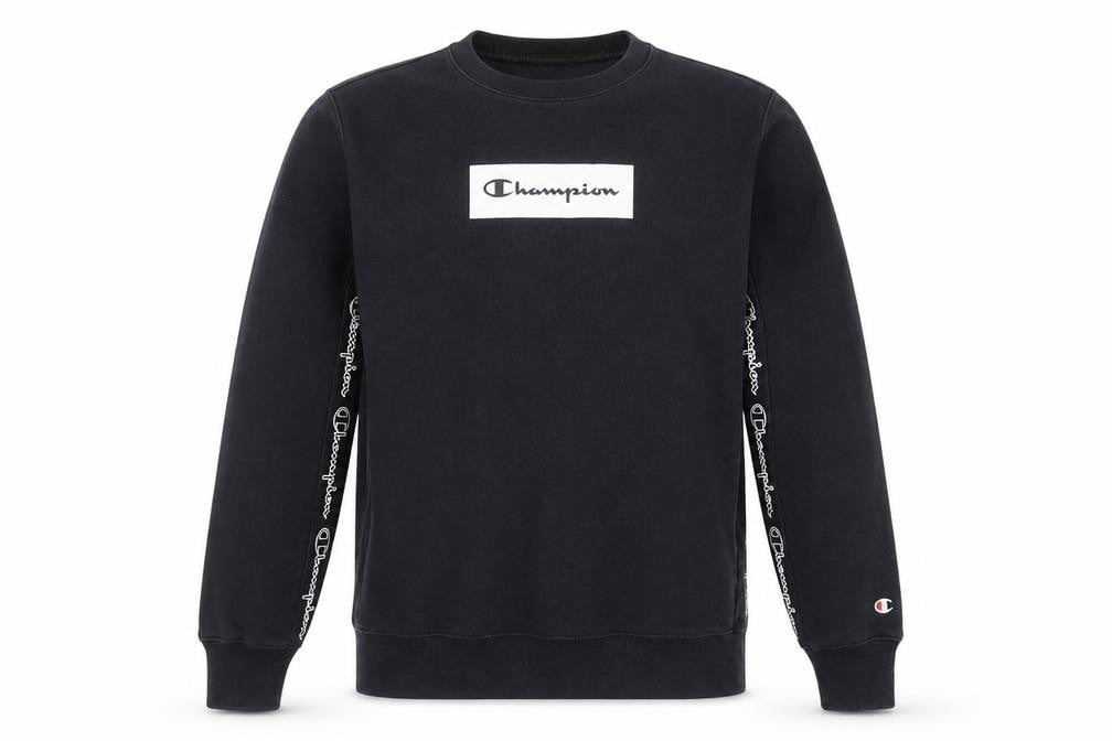 Champion Men's Black Pullover Sweatshirt, S, Lightweight