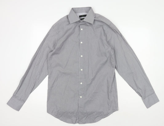 Jasper Conran Men's Grey Striped Classic Shirt 15