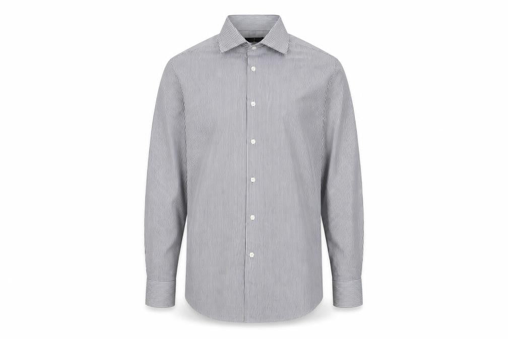 Jasper Conran Men's Grey Striped Classic Shirt 15