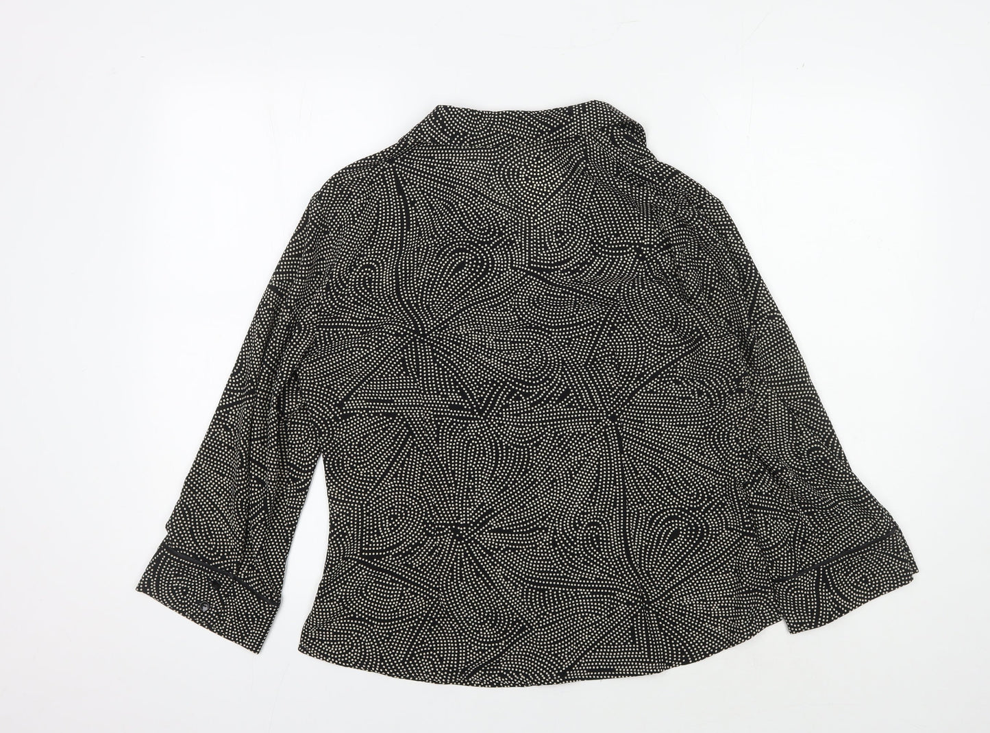Viyella Women's Black Polka Dot Blouse, Size 12