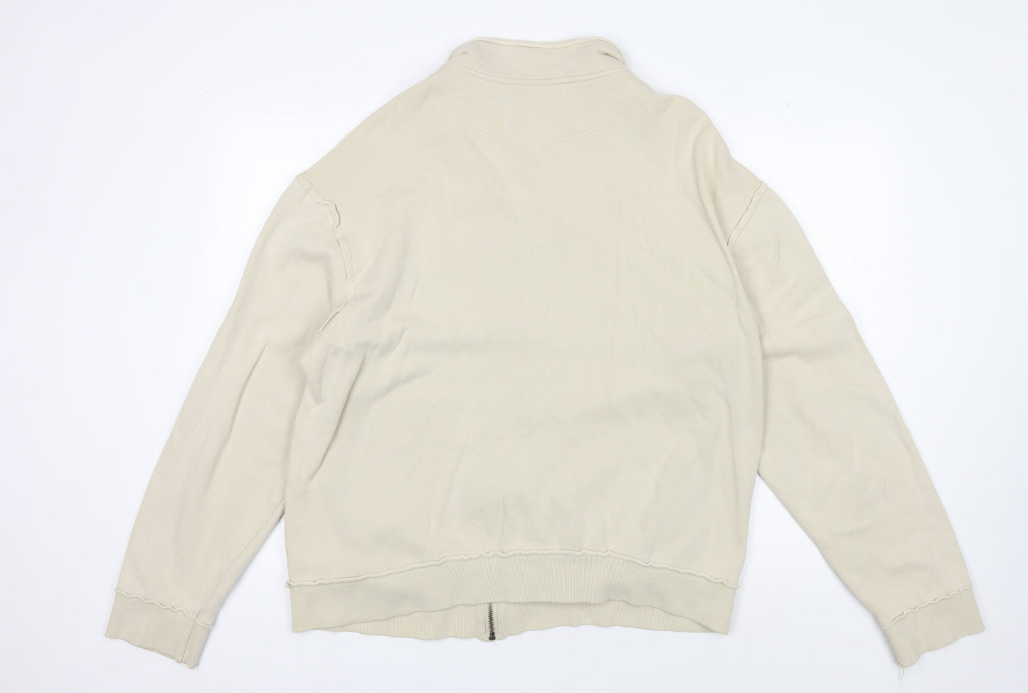 Rocha John Rocha Men's Beige Bomber Jacket L