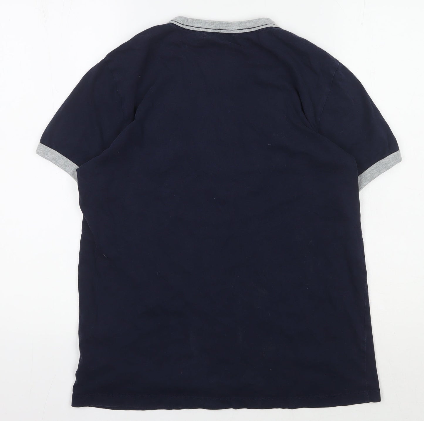 GAP Men's Blue College Logo T-Shirt, Size S