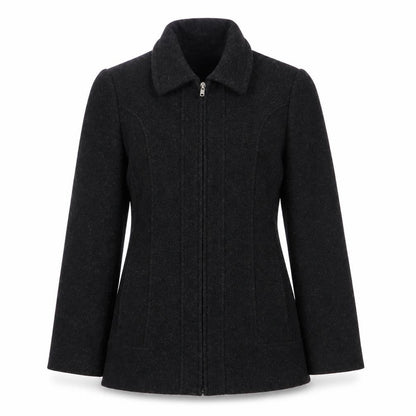 Klass Collection Women's Black Wool Coat Size 10