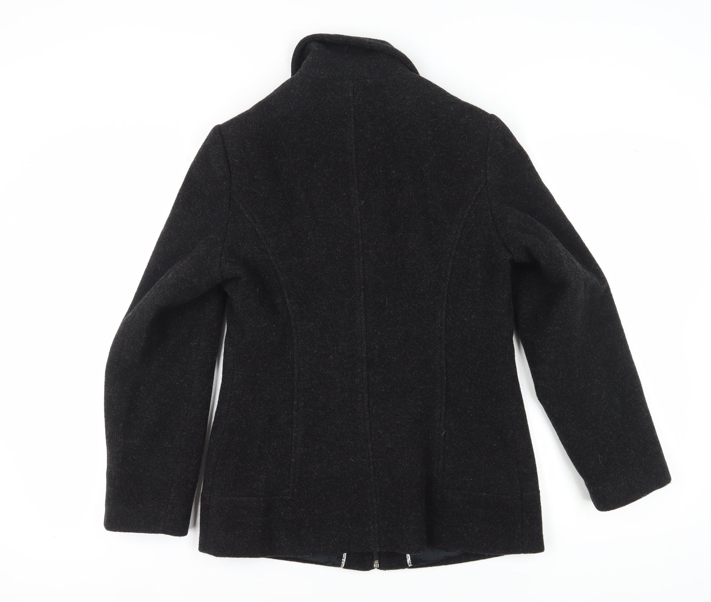 Klass Collection Women's Black Wool Coat Size 10