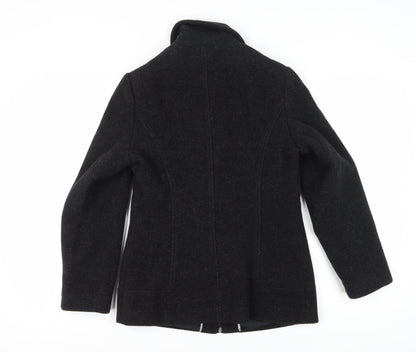 Klass Collection Women's Black Wool Coat Size 10