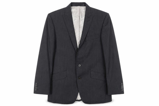 Alexandre Men's Grey Wool Suit Jacket 38R Regular Formal