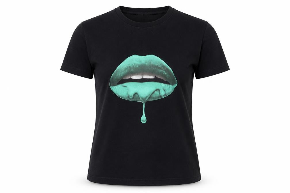 AX Paris Black T-Shirt, Unisex, Size S, Crew Neck