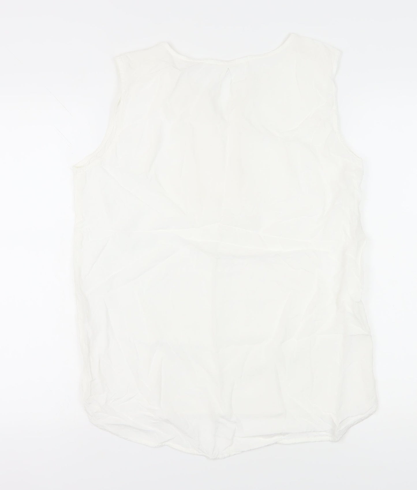 Yaya Women's White Sleeveless Blouse Size 12