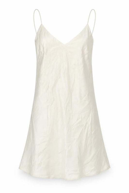 Zara Women Beige Slip Dress, Size 12, V-Neck, Party
