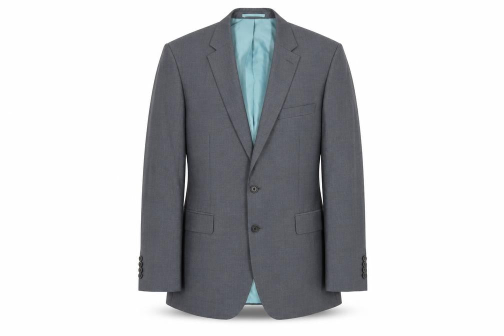 Moss Esq. Men's Grey Suit Jacket, Size 42, Regular Fit