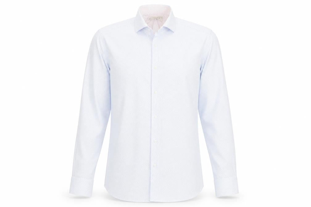 Ted Baker Men's Blue Regular Fit Dress Shirt
