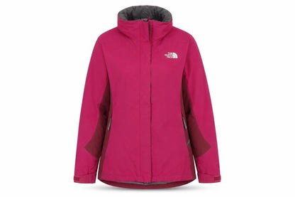 The North Face Women's Red 3-in-1 Jacket M, Hooded, Waterproof