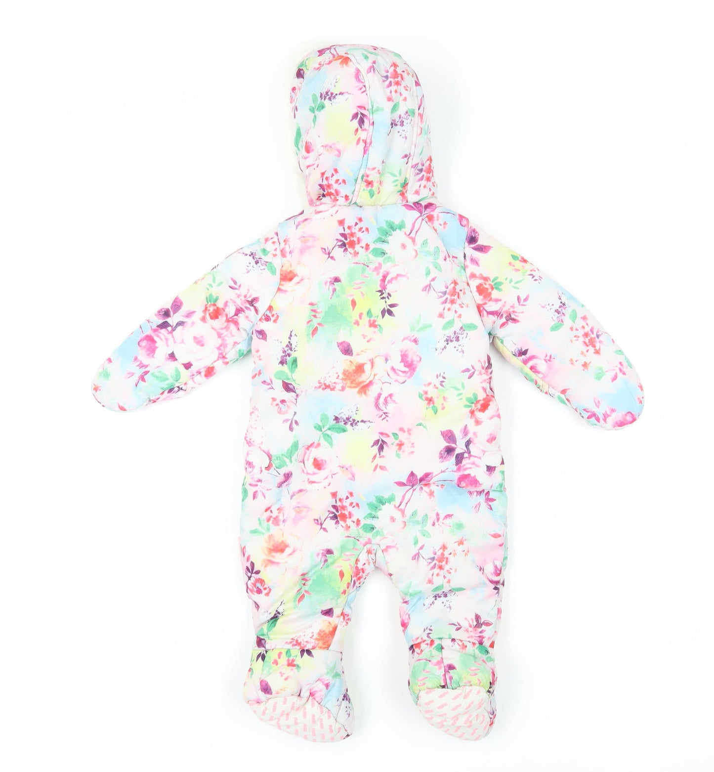 Puffa Unisex Baby Snowsuit 0-3M Multicoloured Floral Winter