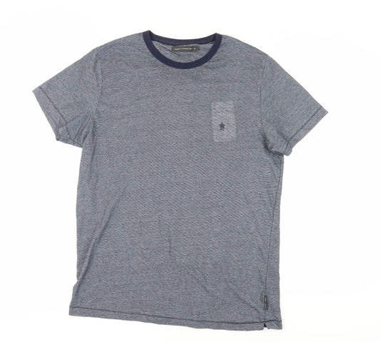 French Connection Men's Blue XL Crew Neck T-Shirt