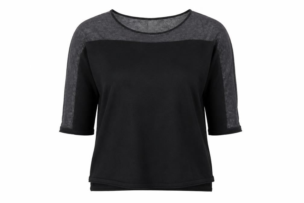 Phase Eight Women's Black Knit 3/4 Sleeve Top M