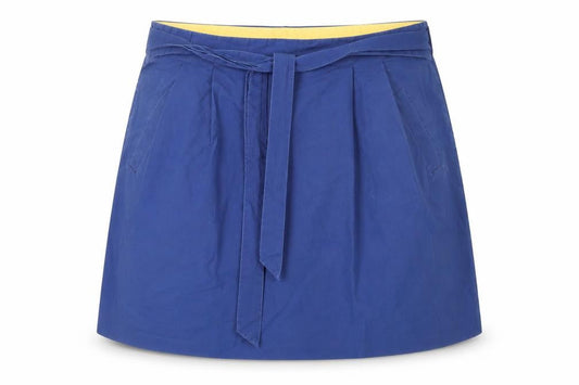 J.Crew Women's Blue Cotton Skirt Size 8 with Pockets