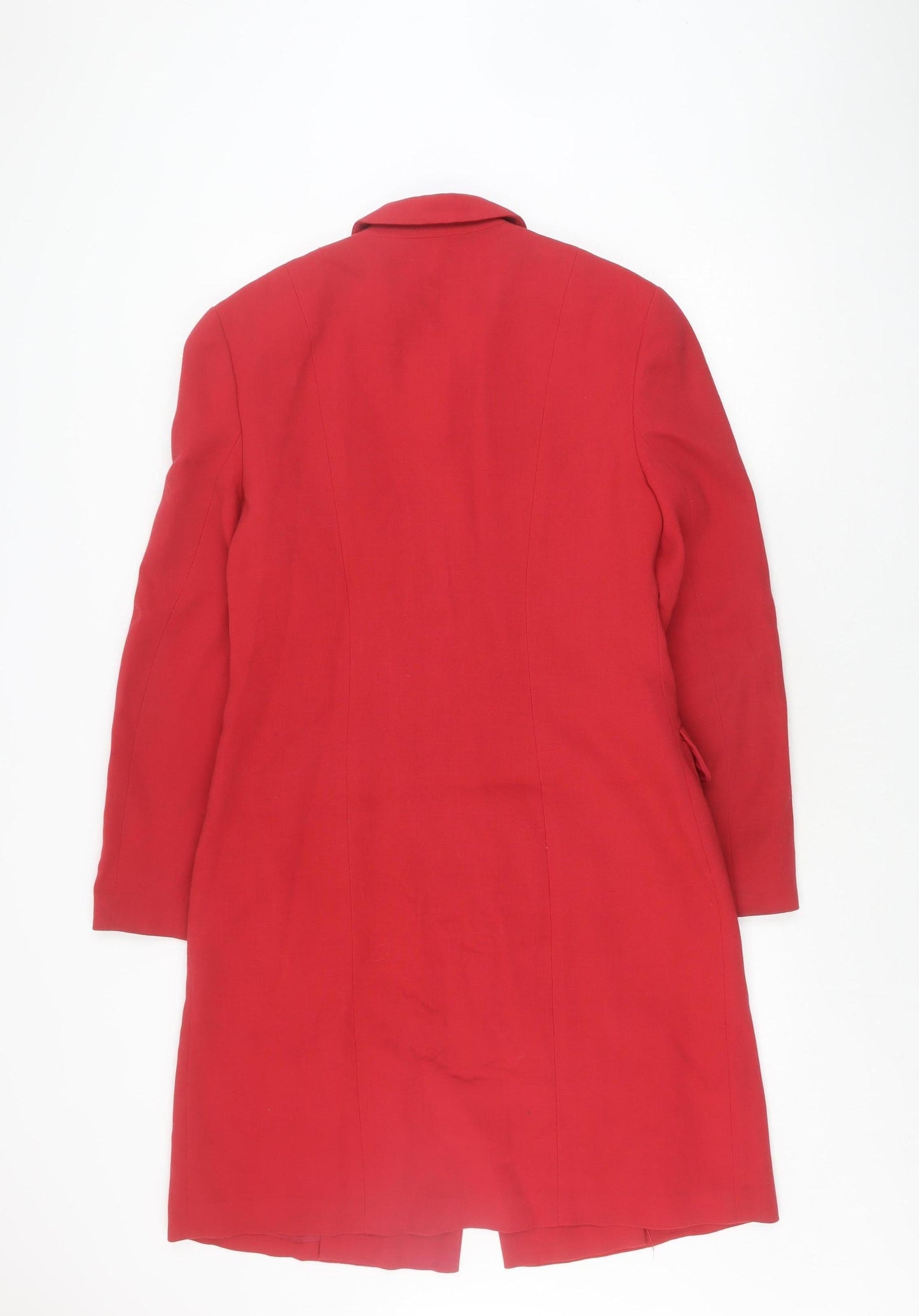 Episode Women's Red Wool Long Coat Size 14