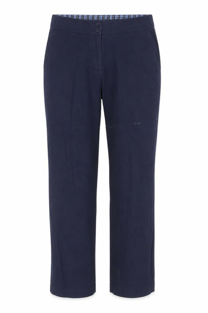 Laura Ashley Women's Blue Straight Trousers, Size 10