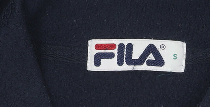 Fila Womens Black V-Neck Pullover Sweatshirt Size S