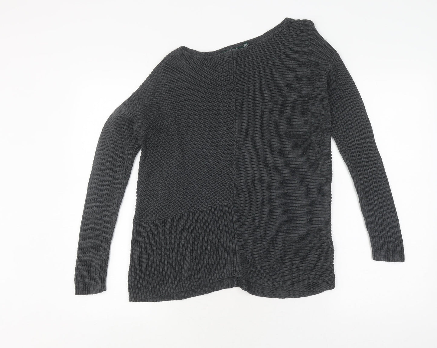 Lauren Ralph Lauren Women's Grey XS Boat Neck Jumper
