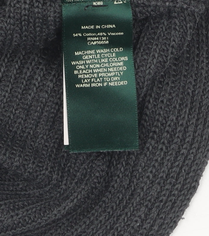 Lauren Ralph Lauren Women's Grey XS Boat Neck Jumper