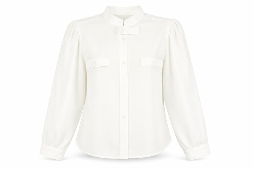 Jacques Vert Women's White Collared Blouse Size 12