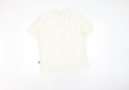 White Stuff Women’s White Linen Button-Up Blouse Size 4