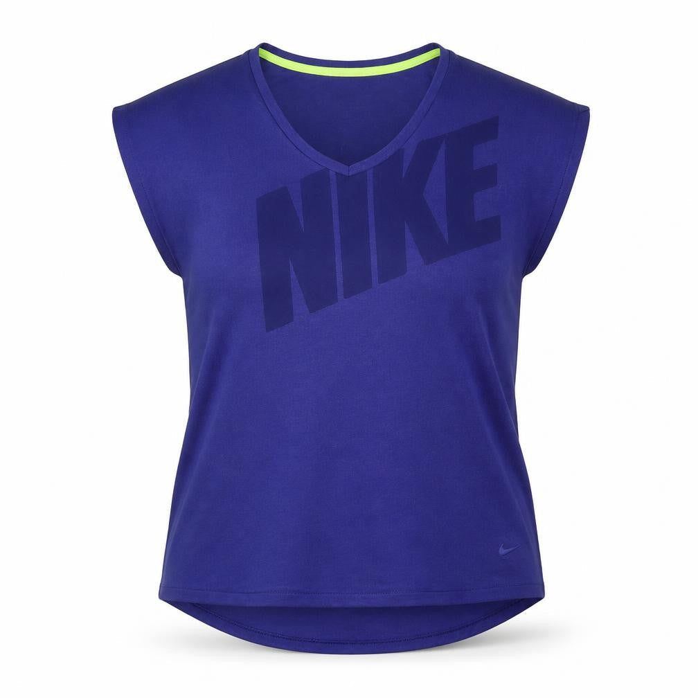 Nike Women's Blue Sleeveless Dri-FIT T-Shirt L