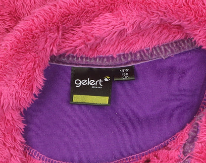 Additional view of Gelert girls’ pink fleece pullover sweatshirt, 13 years