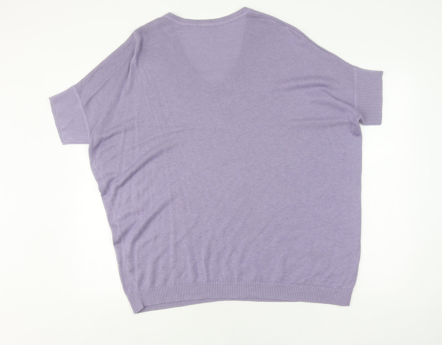 Jigsaw Women's Purple Knit V-Neck Top, M, Excellent