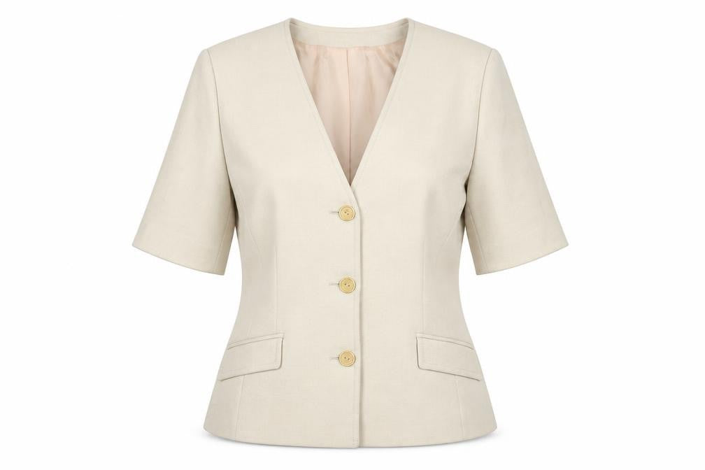 Viyella Women's Beige Suit Jacket, Size 14