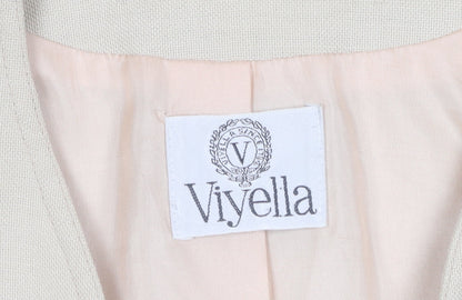 Viyella Women's Beige Suit Jacket, Size 14