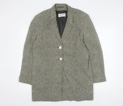 Windsmoor Women's Grey Animal Print Coat Size 16