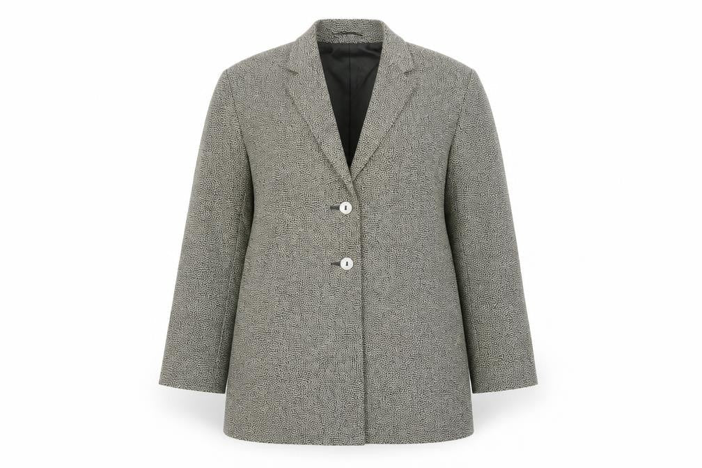 Windsmoor Women's Grey Animal Print Coat Size 16