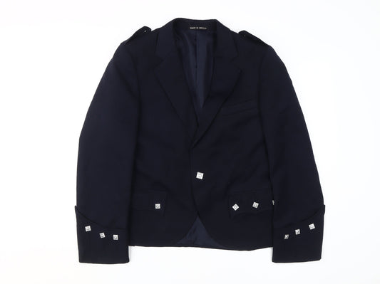 Geoffrey Tailor Black Suit Jacket, Regular Fit, Size 30