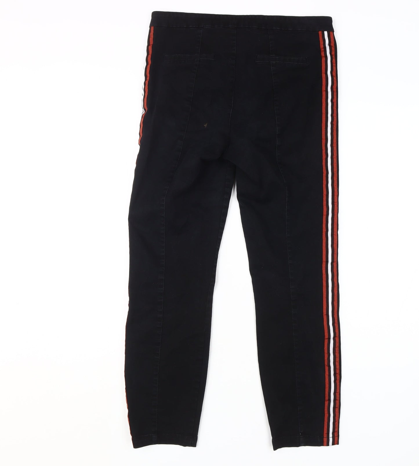 ASOS Women's Black Skinny Jeans Size 12 with Stripes