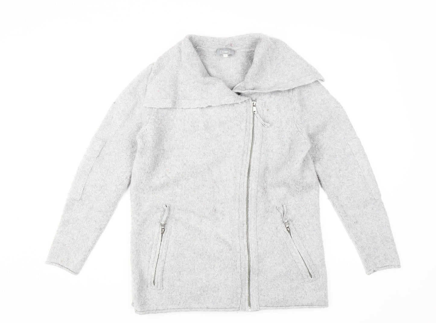 Mint Velvet Women's Grey Full Zip Jumper Size 10