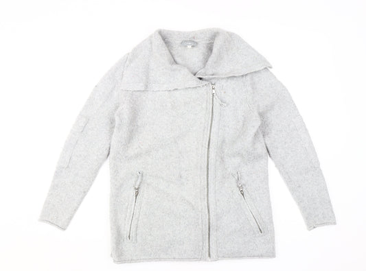 Mint Velvet Women's Grey Full Zip Jumper Size 10