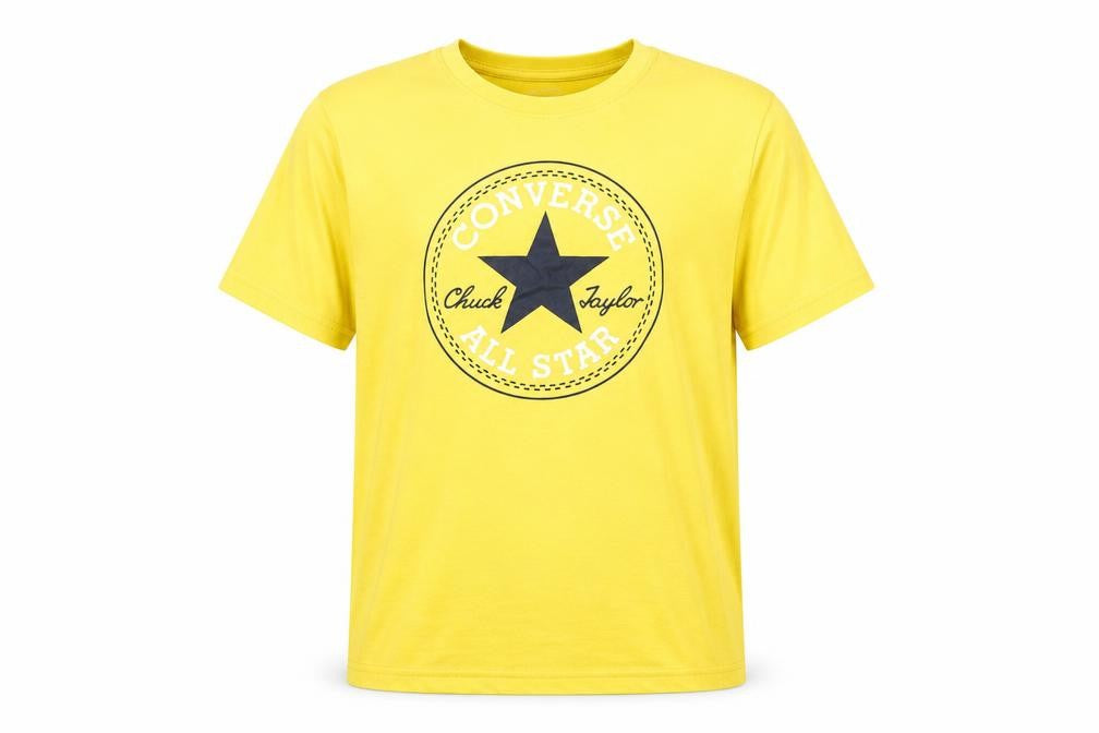 Converse Boys Yellow Logo T-Shirt L