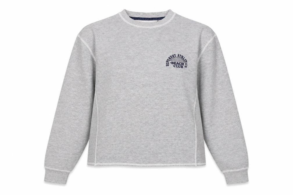 Superdry Women's Grey Pullover Sweatshirt Size 12