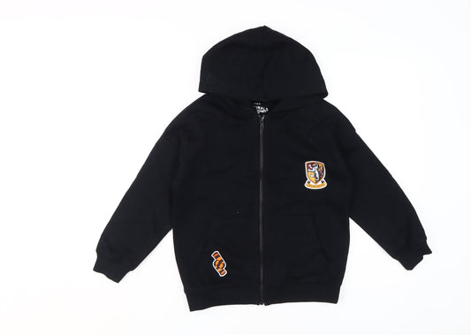 Marks and Spencer Girls Black Harry Potter Full Zip Hoodie 8-9 Years