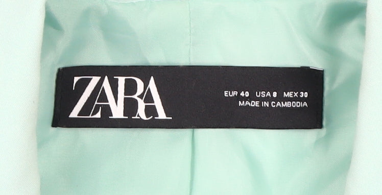 Zara Women’s Green Blouse Size 12, Classic Business Style