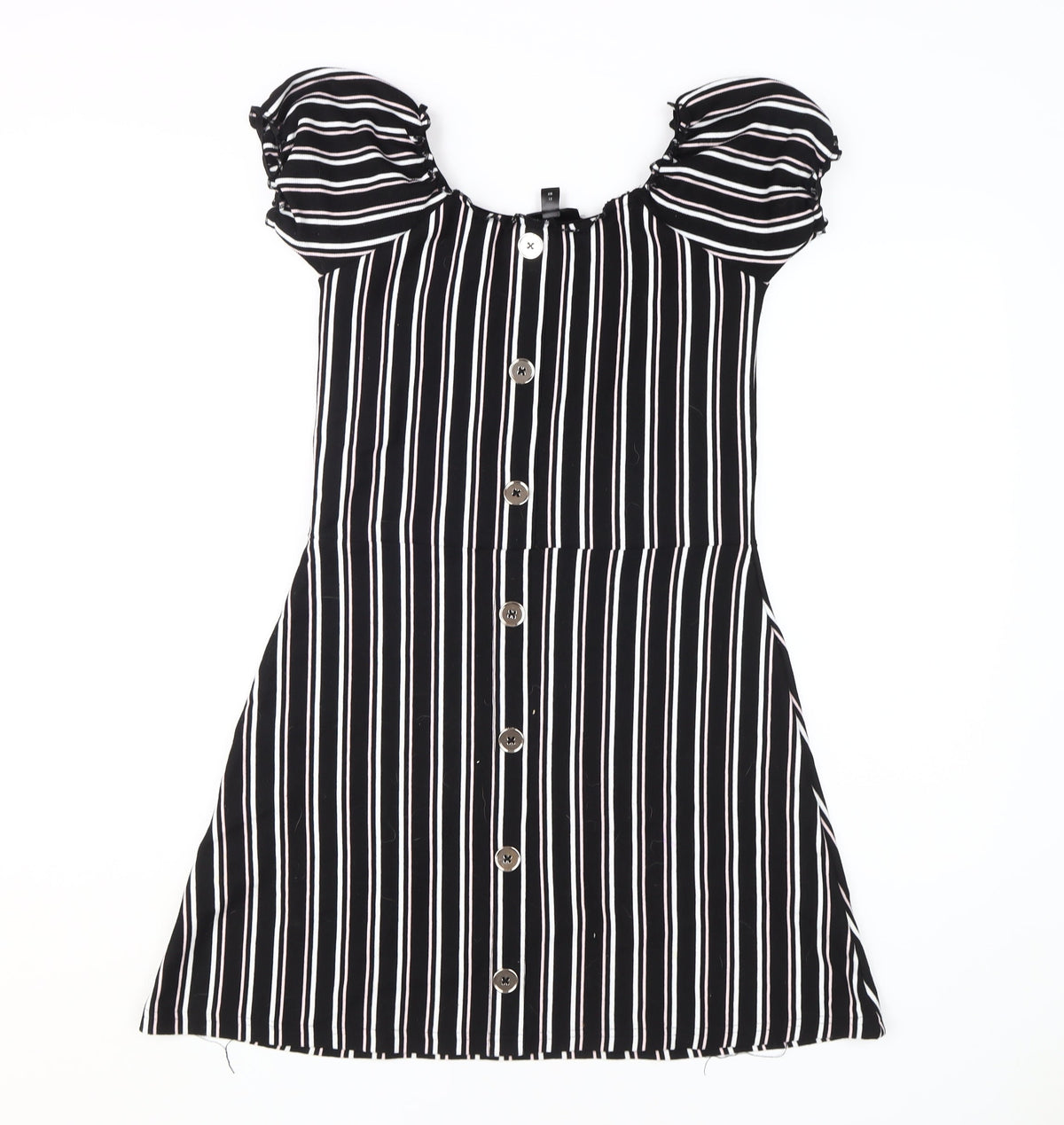 Firetrap Girls Black Striped Shift Dress - 11-12 Years