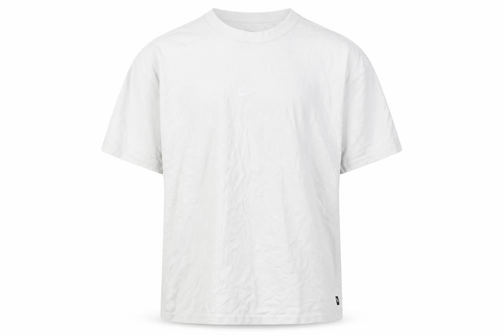 Nike Men's White 2XL Short Sleeve Cotton T-Shirt